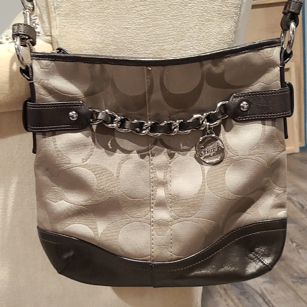 Brown coach bag